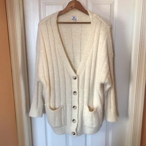 Cuddly soft open cardigan
